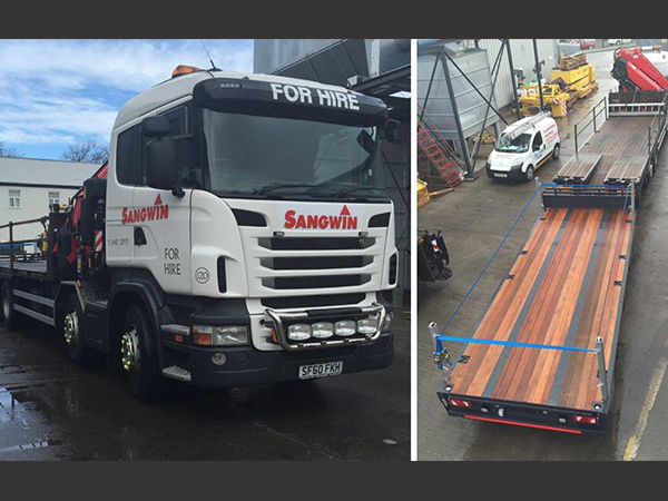 Sangwin Plant Hire Invest in Towing Flatbed Trailer
